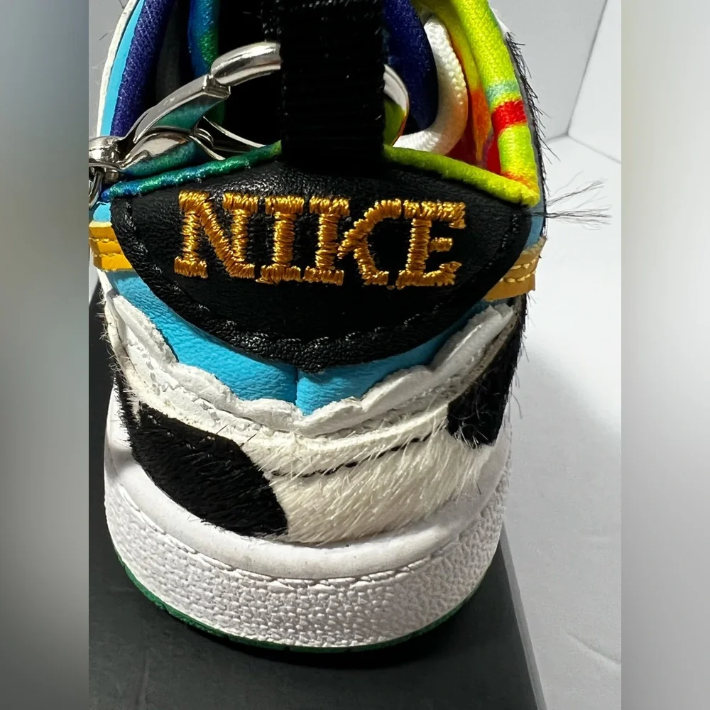 Ben & Jerry's Nike Air Jordan 1 Low‎ Chunky Dunky Sneaker 4.5” Keychain Cow